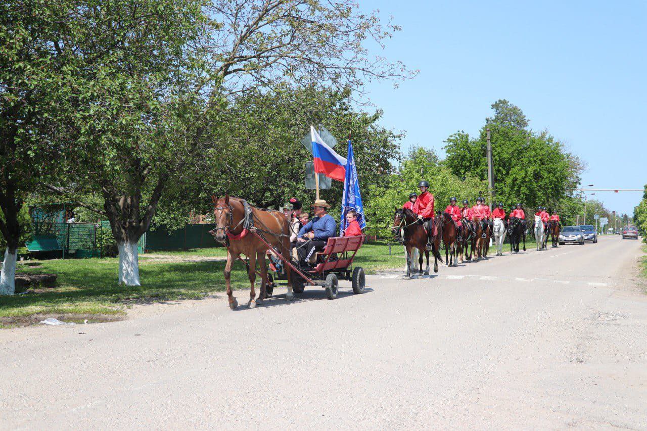 Конно спортивная школа станица Раевская.